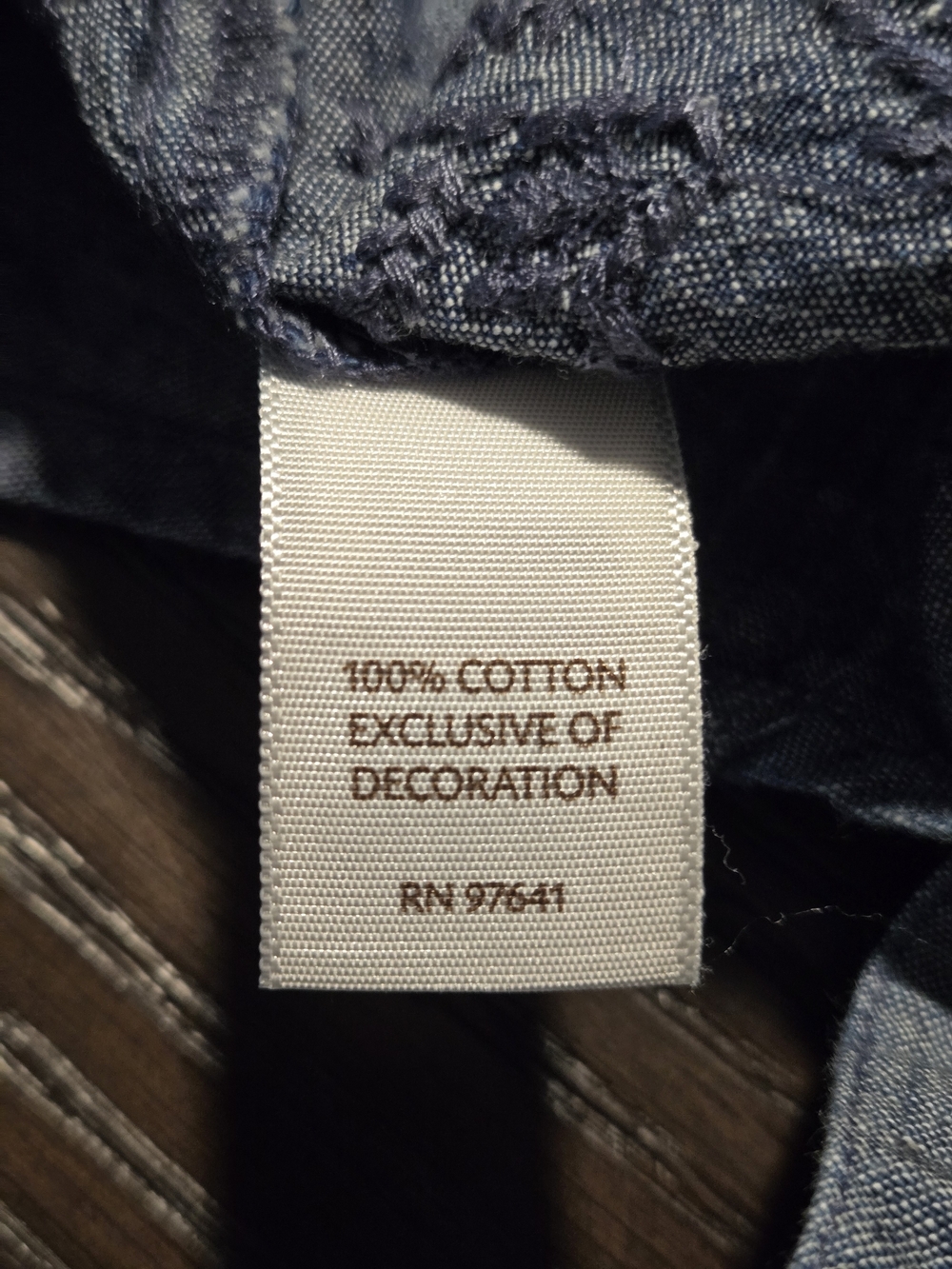 J. Jill Blue Chambray Embroidered Button Down Shirt. 100% Cotton. - Picture 8 of 14